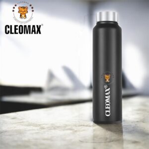 CLEOMAX HydroSlim Stainless Steel Bottle 1000 ML-Fridge, Office, Gym & School Use