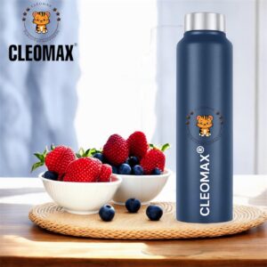 CLEOMAX HydroSlim Stainless Steel Bottle 1000 ML-Fridge, Office, Gym & School Use