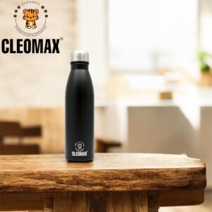CLEOMAX Cola singlewall Stainless Steel Bottle 1000 ML-Fridge, Office, Gym & School Use