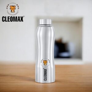 CLEOMAX Hydrate Stainless Steel Bottle 1000 ML-Fridge, Office, Gym & School Use