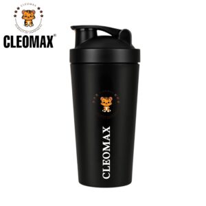 CLEOMAX Muscle mist Stainless Steel GYM Shaker 750 ml with SS mixing Ball